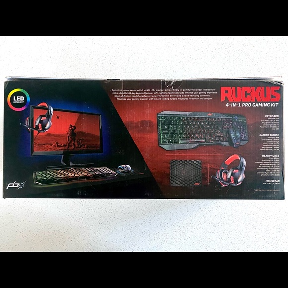 🍑PBX Ruckus 4-in-1 Pro Gaming Kit - Picture 2 of 16